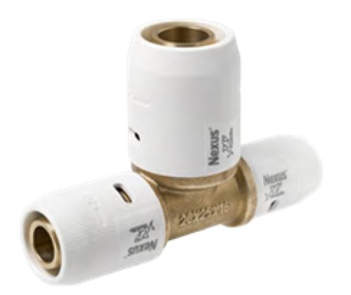NEXUS Push SN03202520BB Szűkített T-idom, réz 20-25-20