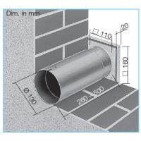 Teleszkópos fali átvezetők HELIOS M1 ventilátorokhoz