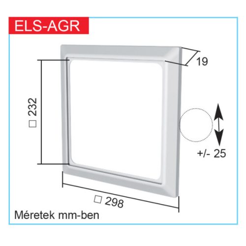 Helios H00008193 ELS-AGR - kiegyenlítő-keret