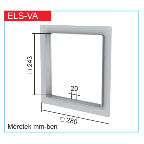 Helios H00008189 ELS-VA - Előfalas adapterkeret