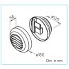 Helios H00002044 AE GBE 15/30 - elektromos vezérlésű elszívó elem