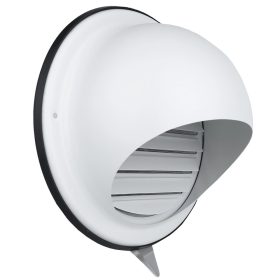   Dalap SUVLAW 125 fehér szellőzőrács homlokzatra fedéllel, rovarvédő hálóval és karimával, Ø 125 mm Dlp99333W