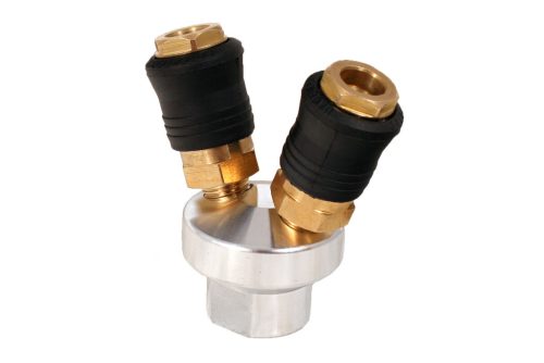 Levegőelosztó 2-es Y-elágazó - gyorscsatlakozók és BM 1/4" - OLASZ