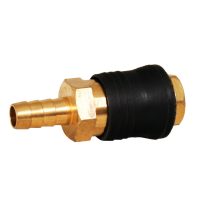 Levegős csatlakozó - gyorscsatlakozó anya - RÉZ- tömlővég
