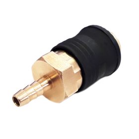  Levegős csatlakozó - gyorscsatlakozó anya - RÉZ- tömlővég  6 mm -OLASZ
