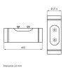 Dalap RVAS 315 revíziós toldó idom ajtóval és gumi tömítéssel, Ø 315 mm-es spiro csővezetékekhez Dlp24RVAS7