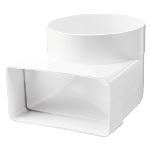 PVC átalakító 204x60mm/125mm kerek csőről négyszögletesre