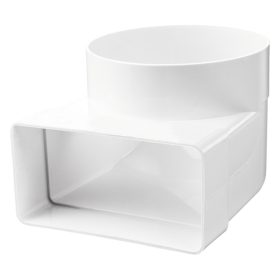   PVC átalakító 204x60mm/150mm kerek csőről négyszögletesre