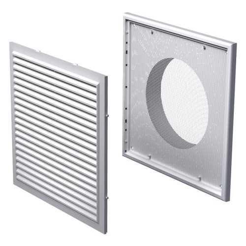 Vents MV 250/150 Vs Fehér csőcsonkos négyszögletes műanyag szellőzőrács