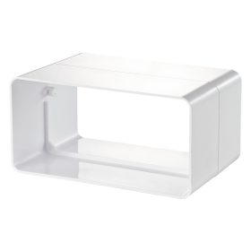 PVC 220x90mm szögletes külső csőtoldó