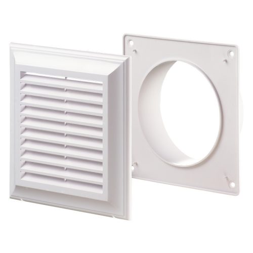 BLAUBERG DECOR 185X185/125S (T/P) Műanyag rács befúváshoz és elszíváshoz