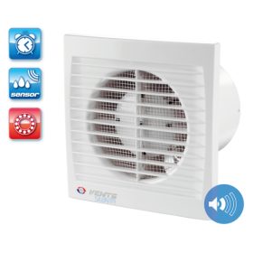   Vents Silenta-STHL 100 Fürdőszoba ventilátor, időzítővel, páraérzékelővel