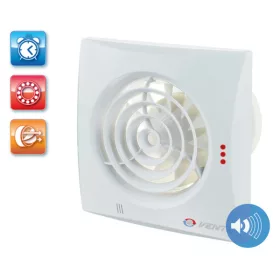   Vents Quiet T 150 Fürdőszoba ventilátor alacsony zajszinttel és időzítővel