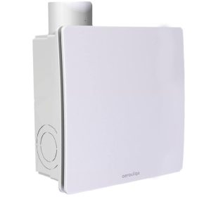   Aerauliqa QXD-80 Silent ventilátor, magas nyomásértékkel, beépített pillangószeleppel, zajcsökkentett kivitelben, WC csésze elszívásához