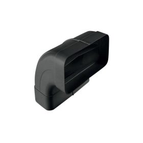 Elica - Lapos csatorna sarok - függőleges fekete 227x94 mm