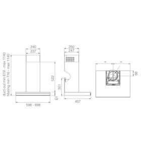 Elica - Páraelszívó ADÉLE @ IXBL/A/90 PRF0199701