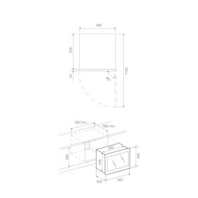 ELICA - Beépíthető borhűtő VERITAS BI24 BL