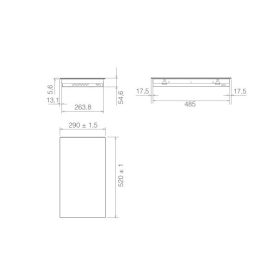ELICA - Beépíthető dominolap RATIO 302 PLUS BL