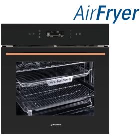   NODOR - Beépíthető sütő NorChef MO-6800 CU fekete/réz AIR FRYER