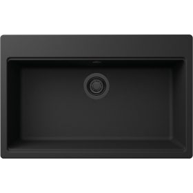   ELLECI - Mosogatótálca Time 130 G40 Nero fekete tartozékokkal