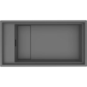   ELLECI- Mosogatótálca Dialogo 360 Workstation Keratek K99 Dark Grey inox tartozékokkal