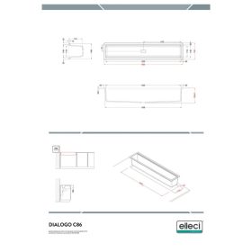   ELLECI- Mosogatótálca Dialogo C86 Keratek K82 Sage Green inox  tartozékkal