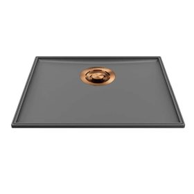   ELLECI - Mosogatótálca medencefenék Essenza 50 K99 Concrete bronz tartozékokkal