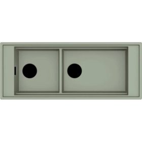   ELLECI - Mosogatótálca Mixology 590 K82 Sage fekete tartozékokkal