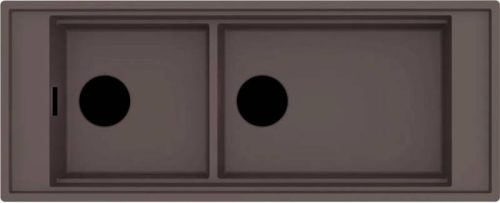 ELLECI - Mosogatótálca Mixology 590 K87 Cocoa fekete tartozékokkal