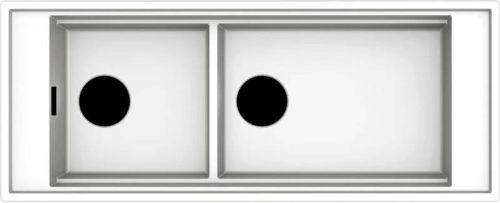 ELLECI - Mosogatótálca Mixology 590 K96 White fekete tartozékokkal