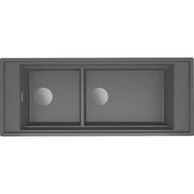   ELLECI- Mosogatótálca Mixology 590 1140x392 Keratek K99 Dark Grey inox tartozékokkal