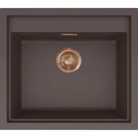   ELLECI- Mosogatótálca Sintesi 105 Keratek K87 Cocoa bronz tartozékokkal