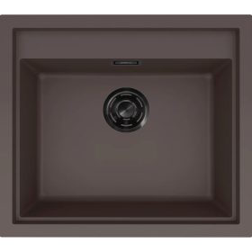   ELLECI- Mosogatótálca Sintesi 105 Keratek K87 Cocoa fekete tartozékokkal