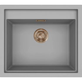   ELLECI- Mosogatótálca Sintesi 105 Keratek K99 Dark Grey bronz tartozékokkal