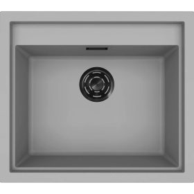   ELLECI- Mosogatótálca Sintesi 105 Keratek K99 Dark Grey fekete tartozékokkal