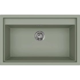  ELLECI- Mosogatótálca Sintesi 130 Keratek K82 Sage Green inox tartozékokkal