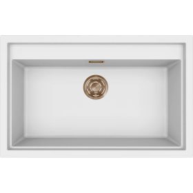   ELLECI- Mosogatótálca Sintesi 130 Keratek K96 White bronz tartozékokkal