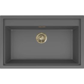   ELLECI- Mosogatótálca Sintesi 130 Keratek K99 Dark Grey arany tartozékokkal