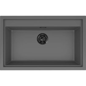   ELLECI- Mosogatótálca Sintesi 130 Keratek K99 Dark Grey fekete tartozékokkal