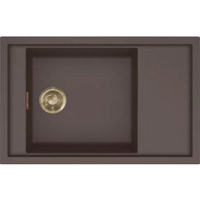   ELLECI- Mosogatótálca Sintesi 305 Keratek K87 Cocoa arany tartozékokkal