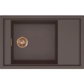   ELLECI- Mosogatótálca Sintesi 305 Keratek K87 Cocoa arany tartozékokkal