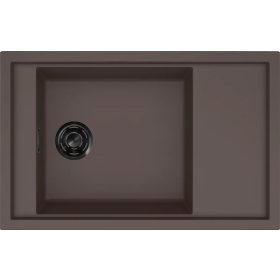   ELLECI- Mosogatótálca Sintesi 305 Keratek K87 Cocoa fekete tartozékokkal