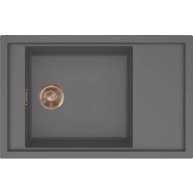   ELLECI- Mosogatótálca Sintesi 305 Keratek K99 Dark Grey bronz tartozékokkal