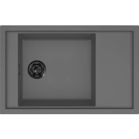   ELLECI- Mosogatótálca Sintesi 305 Keratek K99 Dark Grey fekete tartozékokkal