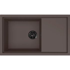   ELLECI- Mosogatótálca Sintesi 410 Keratek K87 Cocoa fekete tartozékokkal