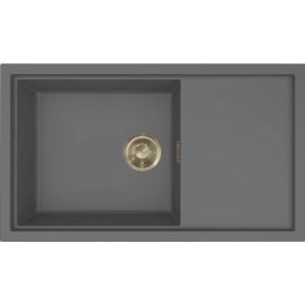   ELLECI- Mosogatótálca Sintesi 410 Keratek K99 Dark Grey arany tartozékokkal