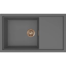   ELLECI- Mosogatótálca Sintesi 410 Keratek K99 Dark Grey bronz tartozékokkal