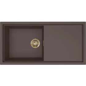   ELLECI- Mosogatótálca Sintesi 480 Keratek K87 Cocoa arany tartozékokkal