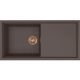   ELLECI- Mosogatótálca Sintesi 480 Keratek K87 Cocoa bronz tartozékokkal