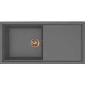   ELLECI- Mosogatótálca Sintesi 480 Keratek K99 Dark Grey bronz tartozékokkal